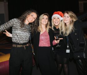Kerstevent groepsfoto